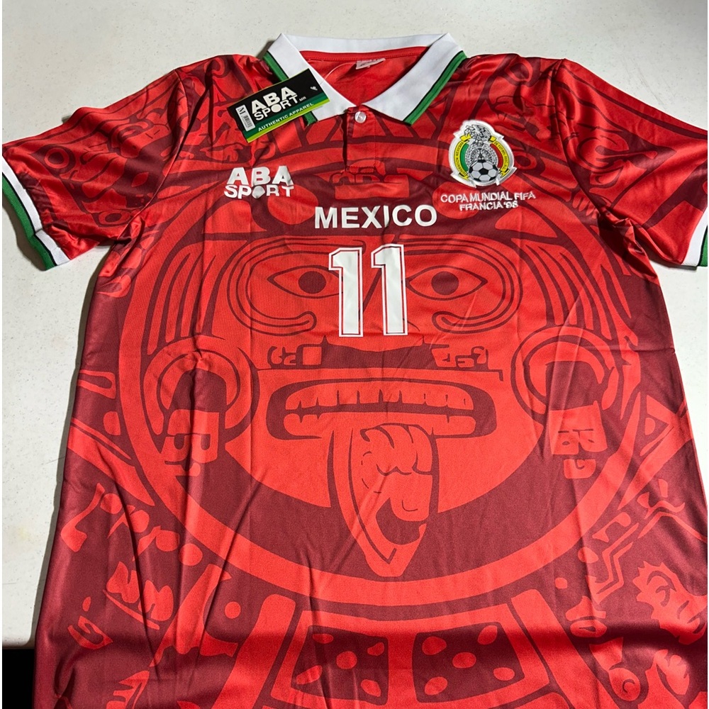 México Jersey 1998 World Cup-Blanco 11